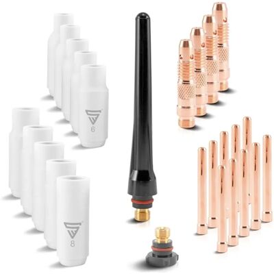 STAHLWERK WP-26 Premium WIG Verschleißteile-Set - Zubehör für Schweißen STAHLWERK WP-26 Premium WIG Verschleißteile-Set - Zubehör für Schweißen