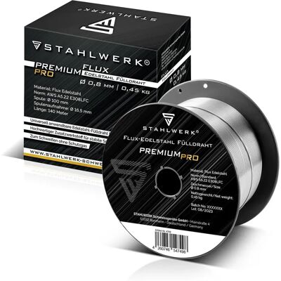STAHLWERK - E308LFC - 0,8 mm - 0,45 kg Schweißdraht STAHLWERK - E308LFC - 0,8 mm - 0,45 kg Schweißdraht