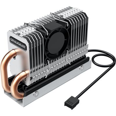 GRAUGEAR G-M2HP04-F Copper Heatpipe SSD Cooler - Computer Type GRAUGEAR G-M2HP04-F Copper Heatpipe SSD Cooler - Computer Type