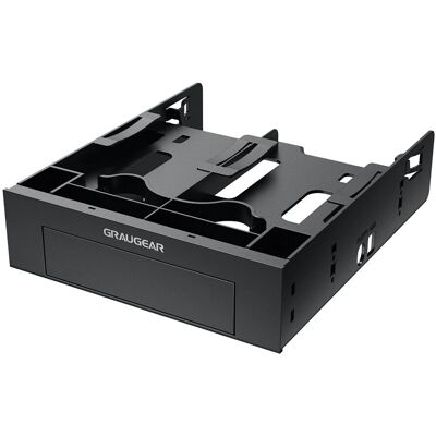 GRAUGEAR G-CV-235T525 Montageset - Rahmen für 2,5''/3,5'' Laufwerke in 5,25'' Schacht GRAUGEAR G-CV-235T525 Montageset - Rahmen für 2,5''/3,5'' Laufwerke in 5,25'' Schacht