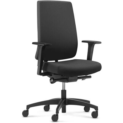 Silla de Oficina Negra Dauphin con Respaldo Ajustable - Silla de Oficina Silla de Oficina Negra Dauphin con Respaldo Ajustable - Silla de Oficina