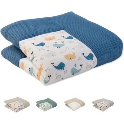 Ullenboom - Tapis d'éveil baleines bleu 100x100 - Bleu - 100x100 cm - Tapis d'éveil bébé - Publicité Ullenboom - Tapis d'éveil baleines bleu 100x100 - Bleu - 100x100 cm - Tapis d'éveil bébé - Publicité