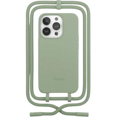 Coque Change Case vert avec cordon Woodcessories pour iPhone 14 Pro - Publicité Coque Change Case vert avec cordon Woodcessories pour iPhone 14 Pro - Publicité