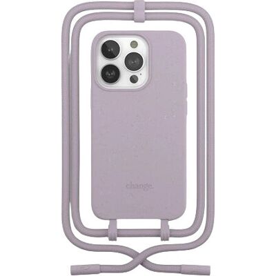 Coque Change Case Woodcessories iPhone 14 Pro Violet - Biodégradable - Publicité Coque Change Case Woodcessories iPhone 14 Pro Violet - Biodégradable - Publicité