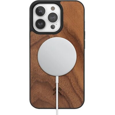 Custodia MagSafe in noce Woodcessories - Sottile, Protezione da cadute Custodia MagSafe in noce Woodcessories - Sottile, Protezione da cadute