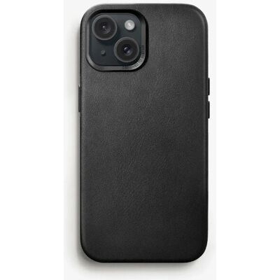 Woodcessories Eco725 iPhone 15 Bio Leder Hülle - Schwarz Woodcessories Eco725 iPhone 15 Bio Leder Hülle - Schwarz