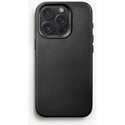 Coque en cuir noir Woodcessories Eco731 pour iPhone 15 Pro Max - Publicité Coque en cuir noir Woodcessories Eco731 pour iPhone 15 Pro Max - Publicité