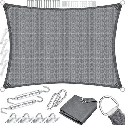 Voile solaire HDPE KESSER - Imperméable, Antivent, Robuste - Publicité Voile solaire HDPE KESSER - Imperméable, Antivent, Robuste - Publicité