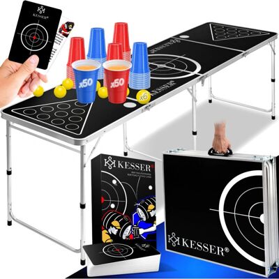Set da Beer Pong KESSER - 50 Bicchieri rossi, 50 blu, 6 palline, Gioco per feste Set da Beer Pong KESSER - 50 Bicchieri rossi, 50 blu, 6 palline, Gioco per feste