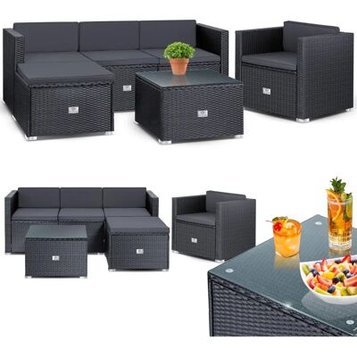 KESSER Aruba Ensemble de Salon de Jardin - Résistant aux Intempéries, Design Moderne, 4-5 Places - Publicité KESSER Aruba Ensemble de Salon de Jardin - Résistant aux Intempéries, Design Moderne, 4-5 Places - Publicité