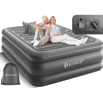 KESSER - Colchón Hinchable con Bomba Eléctrica - Para Camping y Huéspedes KESSER - Colchón Hinchable con Bomba Eléctrica - Para Camping y Huéspedes