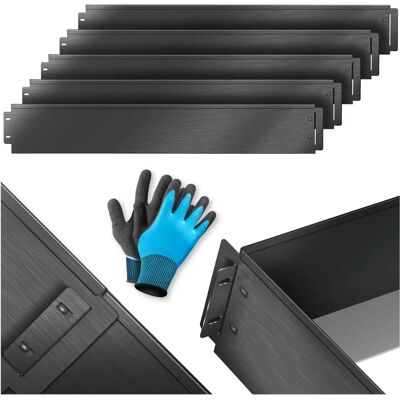 KESSER Stahl Gartenkante 5-50m - Schwarz - Flexibel Begrenzung KESSER Stahl Gartenkante 5-50m - Schwarz - Flexibel Begrenzung