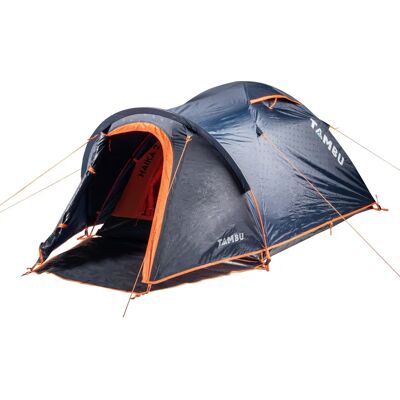 Tambu HAIKA 2 Zelt - Blau-Orange Kompakt Tambu HAIKA 2 Zelt - Blau-Orange Kompakt