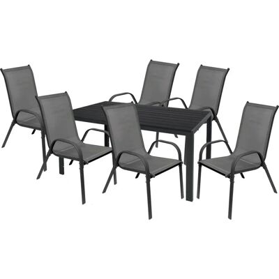 Mojawo - Garten-Garnitur 7-tlg - 150x90 cm Mojawo - Garten-Garnitur 7-tlg - 150x90 cm