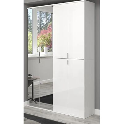 Inn.Furn Weiße Hochglanz Garderobe SystemX - Modernes Möbel Inn.Furn Weiße Hochglanz Garderobe SystemX - Modernes Möbel