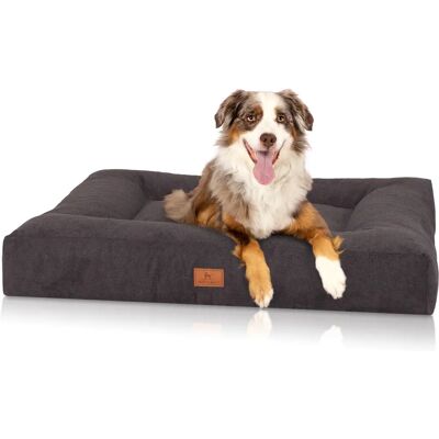 Knuffelwuff - Sofia - Schwarz Velours Orthopädisch - Hundebett Knuffelwuff - Sofia - Schwarz Velours Orthopädisch - Hundebett