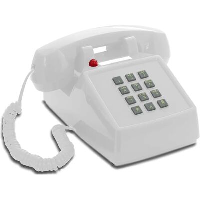 OPIS TECHNOLOGY - PushMeFon - Blanc - Vintage - Téléphone - Publicité OPIS TECHNOLOGY - PushMeFon - Blanc - Vintage - Téléphone - Publicité