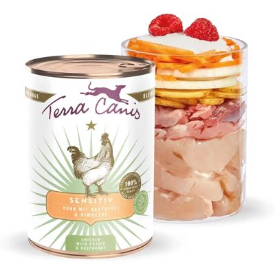 Terra Canis Sensitive - Poulet 12x400g - Nourriture pour chiens - Publicité Terra Canis Sensitive - Poulet 12x400g - Nourriture pour chiens - Publicité