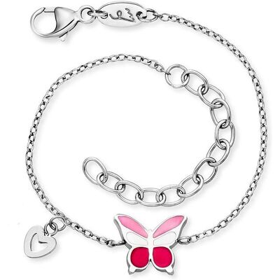 Engelsrufer Armband Pink Butterfly Edelstahl Emaille - Armband Engelsrufer Armband Pink Butterfly Edelstahl Emaille - Armband