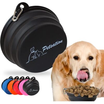 Bol de Voyage PETSATION - 0,35L - Silicone Alimentaire - Publicité Bol de Voyage PETSATION - 0,35L - Silicone Alimentaire - Publicité