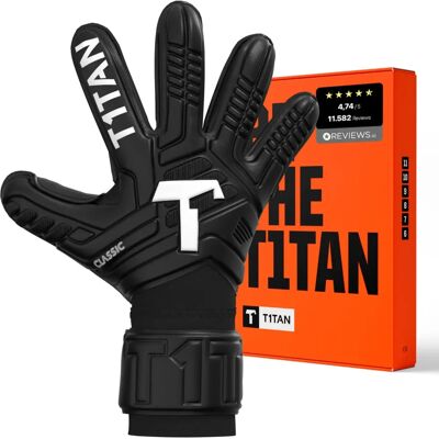 T1tan Gants de gardien Classic 1.0 Black-out - Gants de gardien - Publicité T1tan Gants de gardien Classic 1.0 Black-out - Gants de gardien - Publicité