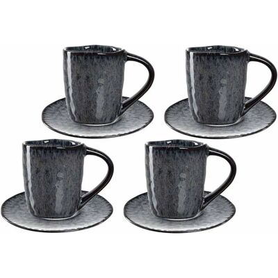 LEONARDO - Matera - 90 ml - Anthrazit - Espresso cups set LEONARDO - Matera - 90 ml - Anthrazit - Espresso cups set