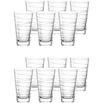Leonardo Vario Trinkgläser - Geometrisches Design - 280ml Leonardo Vario Trinkgläser - Geometrisches Design - 280ml