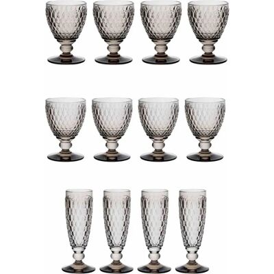 Villeroy & Boch - Boston Coloured - Grau - 12er Set - Wein-Gläser Villeroy & Boch - Boston Coloured - Grau - 12er Set - Wein-Gläser