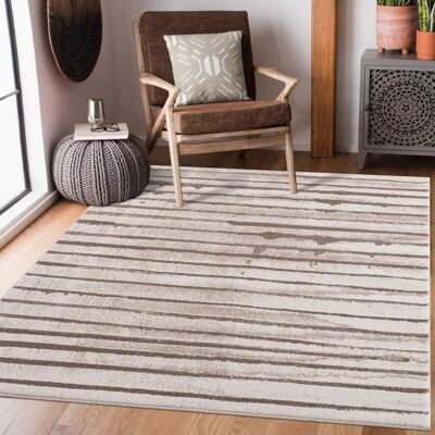 Carpet City Moda Beigefarbener Kurzflor-Teppich - Teppich Carpet City Moda Beigefarbener Kurzflor-Teppich - Teppich