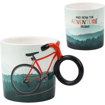 Winkee Fahrrad Tasse - Keramischer Becher mit Fahrrad-Design Winkee Fahrrad Tasse - Keramischer Becher mit Fahrrad-Design