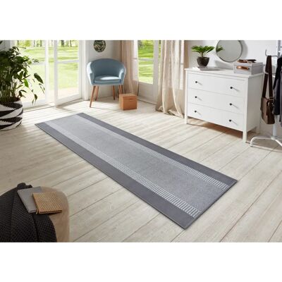 Hanse Home Band lopers - 80x300cm, grijs, zacht, duurzaam Hanse Home Band lopers - 80x300cm, grijs, zacht, duurzaam