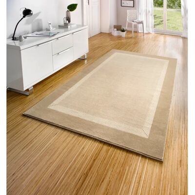Hanse Home Band Vloerkleed - 160x230cm, Ivoor, Zacht, Machinaal Geweven Hanse Home Band Vloerkleed - 160x230cm, Ivoor, Zacht, Machinaal Geweven
