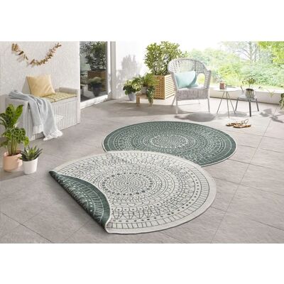 NORTHRUGS Porto Wendeteppich - Round Reversible Rug - UV-resistant & Outdoor-Ready NORTHRUGS Porto Wendeteppich - Round Reversible Rug - UV-resistant & Outdoor-Ready