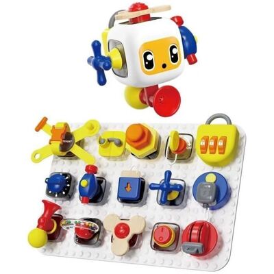 TOP BRIGHT Konstruktionsset - Deluxe Busy Board - Mehrfarbig - 15 Teile TOP BRIGHT Konstruktionsset - Deluxe Busy Board - Mehrfarbig - 15 Teile