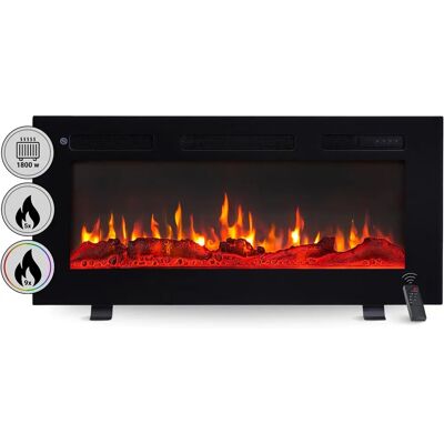 Balderia Leif 36'' Elektrischer Kamin - Wand/Einbau/Standalone - Realistische 3D Flamme Balderia Leif 36'' Elektrischer Kamin - Wand/Einbau/Standalone - Realistische 3D Flamme