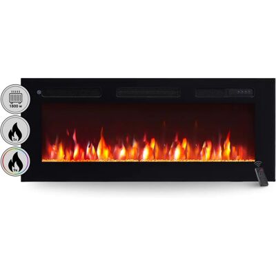 Balderia Leif 40'' Elektrischer Kamin 3-in-1 Wandmontage, Einbau, Standalone Balderia Leif 40'' Elektrischer Kamin 3-in-1 Wandmontage, Einbau, Standalone