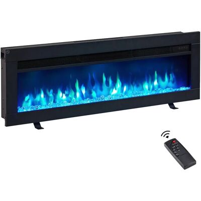 Balderia Agnes 40" Elektrische Kamin - 3D Flammeneffekt, Verstellbar, Wand & Einbau Balderia Agnes 40" Elektrische Kamin - 3D Flammeneffekt, Verstellbar, Wand & Einbau