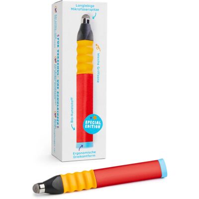 Edurino 62902008 stylet - Ergonomique, Rouge, Convient pour droitiers et gauchers - Publicité Edurino 62902008 stylet - Ergonomique, Rouge, Convient pour droitiers et gauchers - Publicité
