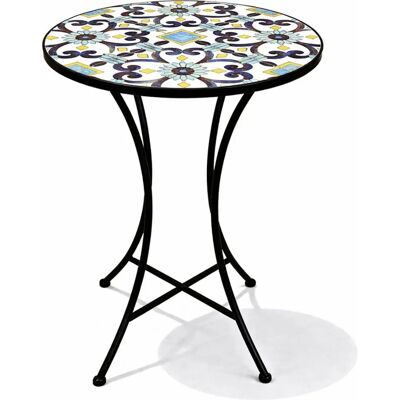Mojawo - Mosaic - Ø60x70 cm - Mosaikstern-Design - Bistrotisch Mojawo - Mosaic - Ø60x70 cm - Mosaikstern-Design - Bistrotisch