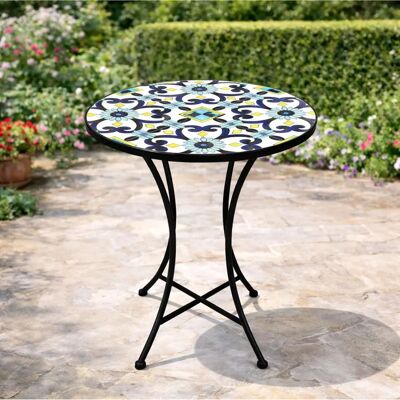 Mojawo - Mosaic - Ø60x70 cm - Mosaikstern-Design - Bistrotisch Mojawo - Mosaic - Ø60x70 cm - Mosaikstern-Design - Bistrotisch