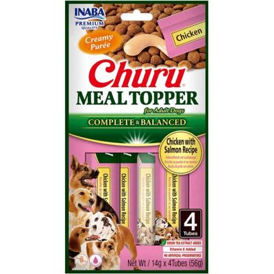 Inaba Churu Poulet Saumon Friandise pour Chiens - 4x14g - Publicité Inaba Churu Poulet Saumon Friandise pour Chiens - 4x14g - Publicité