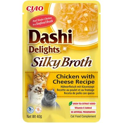 Dashi Delights Selymes húsleves Csirke és Sajt - 40g Dashi Delights Selymes húsleves Csirke és Sajt - 40g