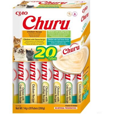 Inaba Katzensnacks - Hähnchen Sortenbox - Weich & Gesund - 20 x 14g Inaba Katzensnacks - Hähnchen Sortenbox - Weich & Gesund - 20 x 14g
