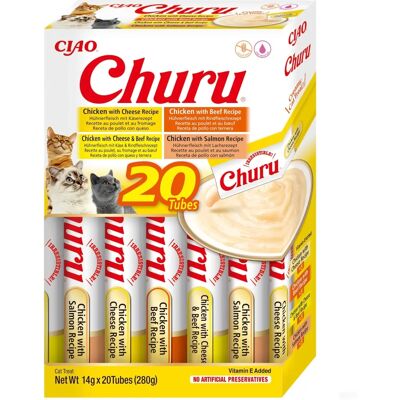 Friandises pour chats INABA - Poulet & Bœuf - 20 Sachets Friandises pour chats INABA - Poulet & Bœuf - 20 Sachets