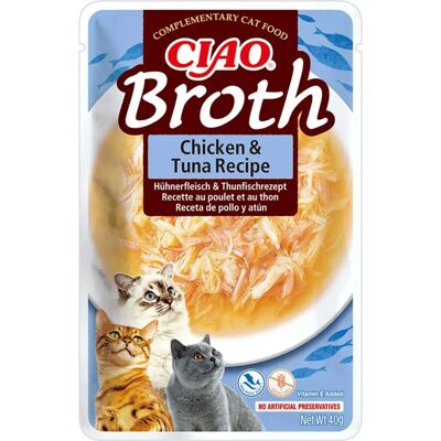 Inaba CIAO Hühnerbrühe mit Thunfisch für Katzen - 40g Inaba CIAO Hühnerbrühe mit Thunfisch für Katzen - 40g