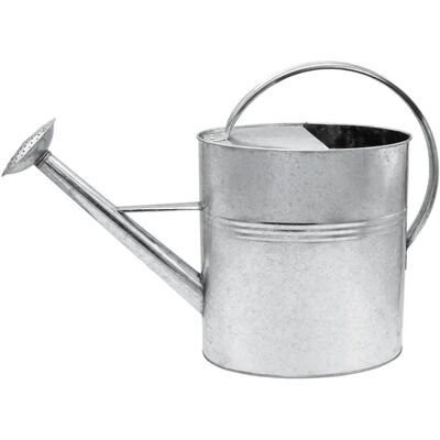 SPETEBO Regadera Ovalada 10 Litros Galvanizada 54 cm SPETEBO Regadera Ovalada 10 Litros Galvanizada 54 cm
