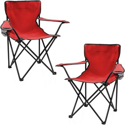 SPETEBO - Sedia da campeggio - Rouge - Camping chair - Publicité SPETEBO - Sedia da campeggio - Rouge - Camping chair - Publicité