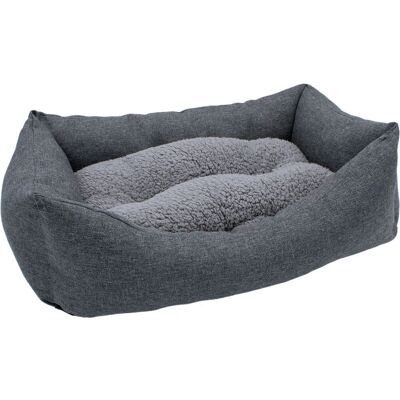 SPETEBO - 60x45 cm - Grau - Rutschfest - Haustierbett SPETEBO - 60x45 cm - Grau - Rutschfest - Haustierbett