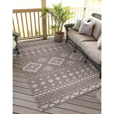 CARPET CITY Santorini 435 Outdoor-Teppich - 3D-Effekt, Boho CARPET CITY Santorini 435 Outdoor-Teppich - 3D-Effekt, Boho
