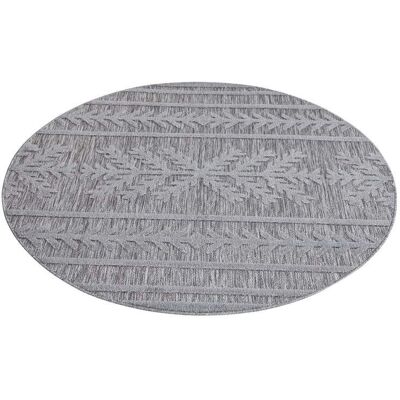 CARPET CITY Santorini 411 Outdoor Rundteppich - Wetterfester 3D Boho-Optik CARPET CITY Santorini 411 Outdoor Rundteppich - Wetterfester 3D Boho-Optik